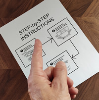 picture of step by step instructions