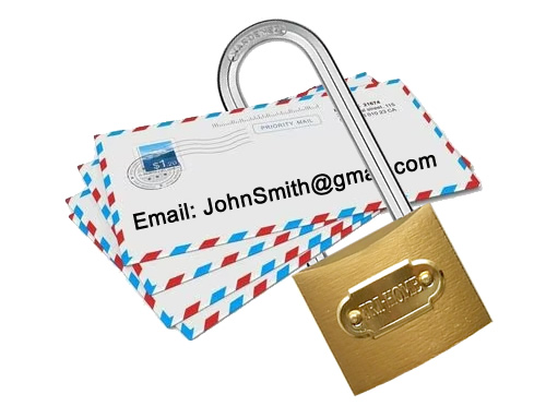 locked envelope with email address